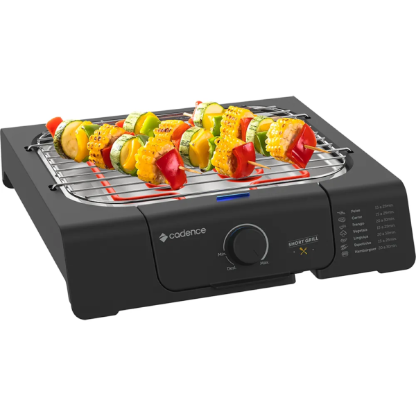 Churrasqueira Elétrica Cadence Short Grill - Imagem 2
